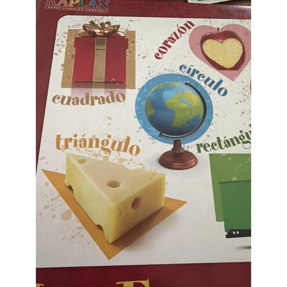 New Kaplan Early Learning Las Formas Floor Puzzle Jumbo 24 Spanish Ages 3 Up